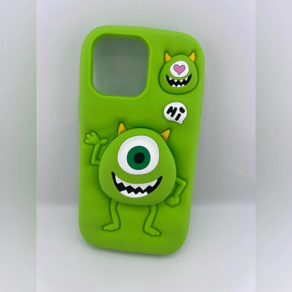 Adorable 3D Monster Silicone Phone Case - iPhone 16 Pro Max - Picture 1 of 6